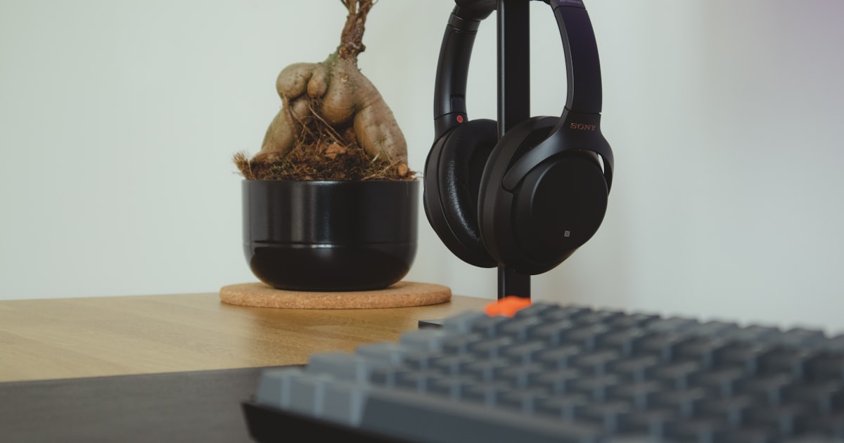 Desk Setup photo background