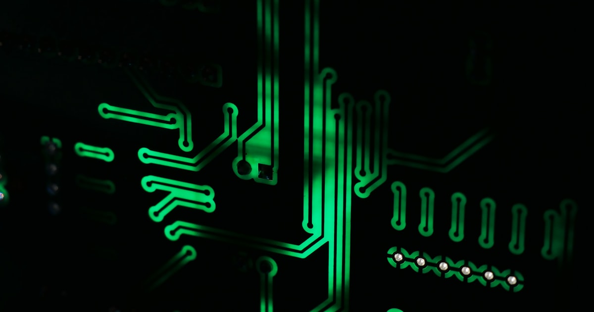 Neon Circuit photo background